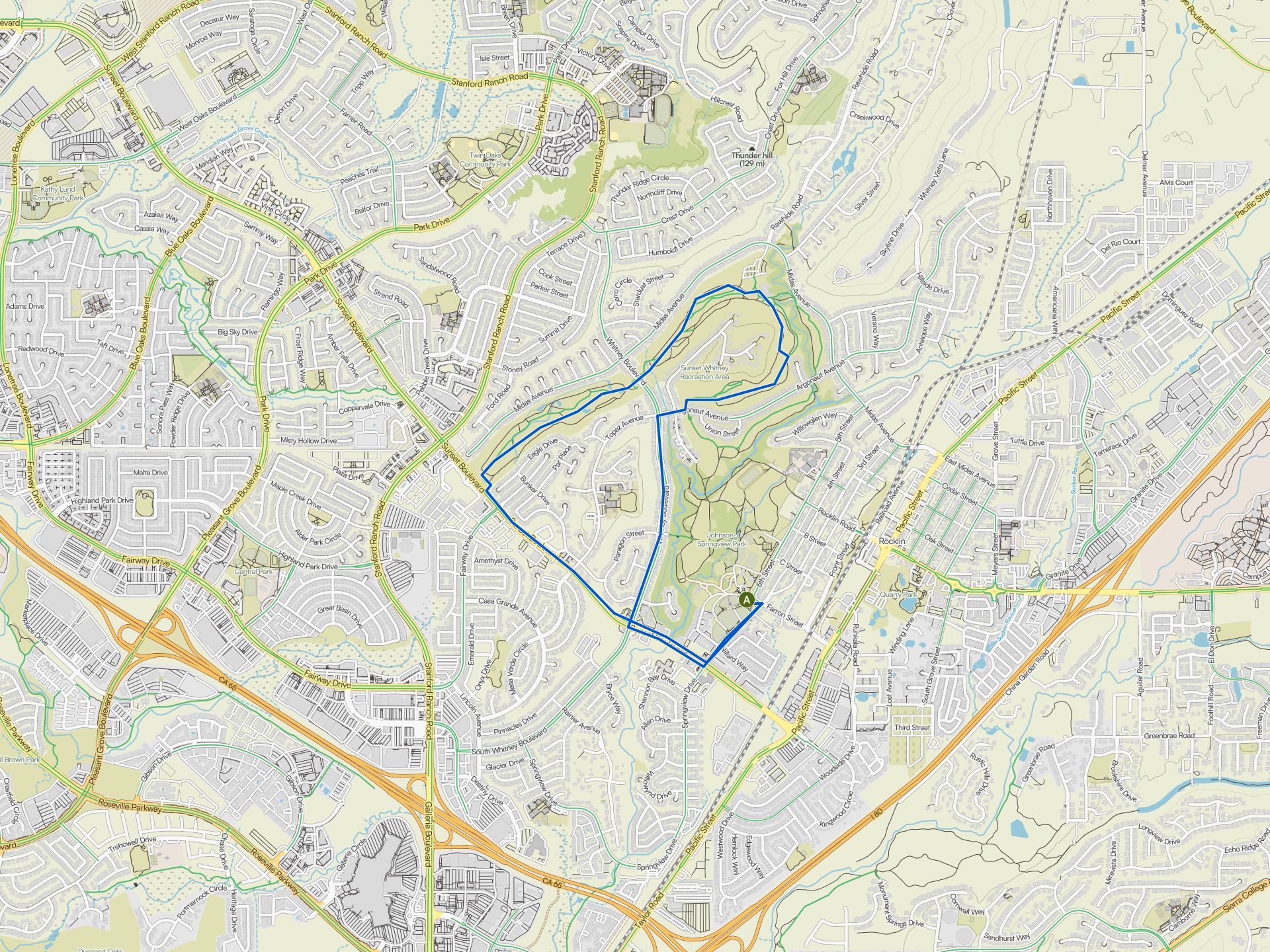 The best cycling routes around Rocklin | Komoot